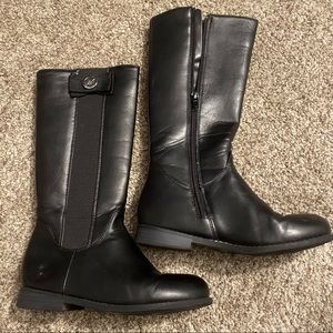 Michael Kors boots girls size 1 black leather